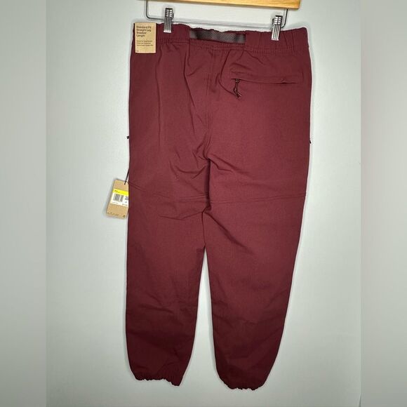 Nike ACG Men's Sz Small Burgundy Cuffed Trail hiking Pants Trousers Belt NWT - Picture 7 of 9